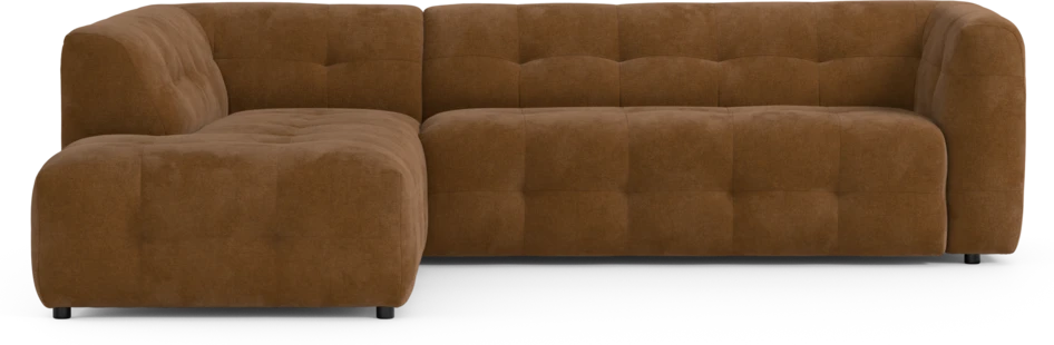 Bella - 3-sits soffa med divan vänster - Orange