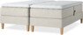 Delux Dream - Ställbar säng, dubbelsäng med bäddmadrass - Beige