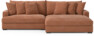 Rossi - 2-sits soffa med schäslong XL höger - Gul