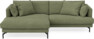 Harper - 4-sits med schäslong XL vänster - Grön