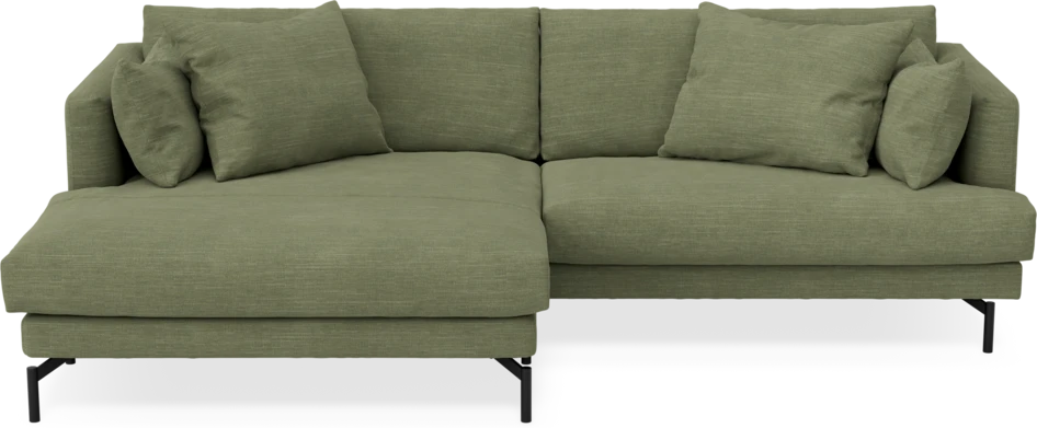 Harper - 4-sits med schäslong XL vänster - Grön