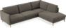 Madison Lux - 3-sits soffa med divan höger - Brun