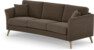 Eden - 3-sits soffa svängd - Brun