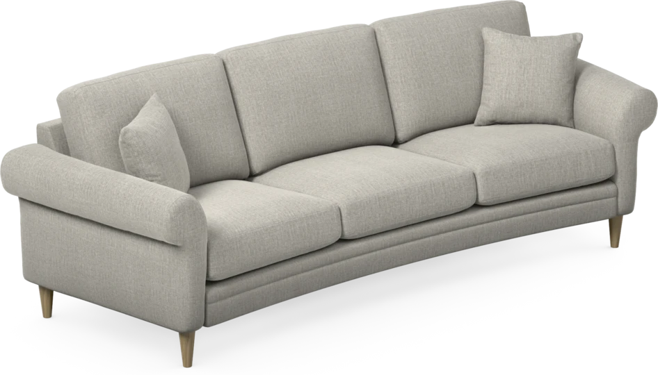 Eden - 3-sits soffa svängd - Grå