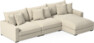 Rossi - 3-sits soffa med schäslong höger - Beige