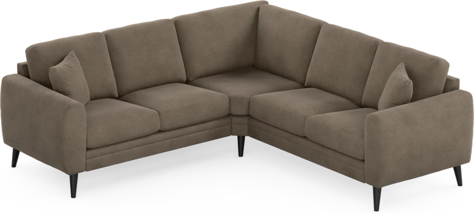 Eden - Hörnsoffa, 2+2-sits - Brun