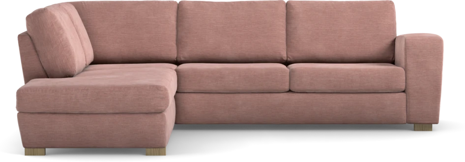 Friday - 2,5-sits soffa med divan vänster - Rosa