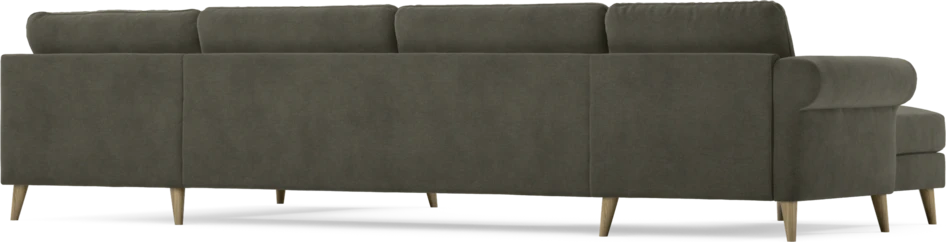 Bridge - 3-sits soffa med schäslong vänster och divan höger - Grå