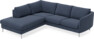 Madison - 2-sits soffa med divan vänster - Blå