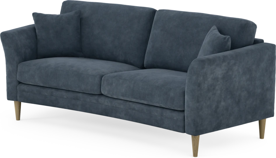 Eden - 2,5-sits soffa svängd - Blå