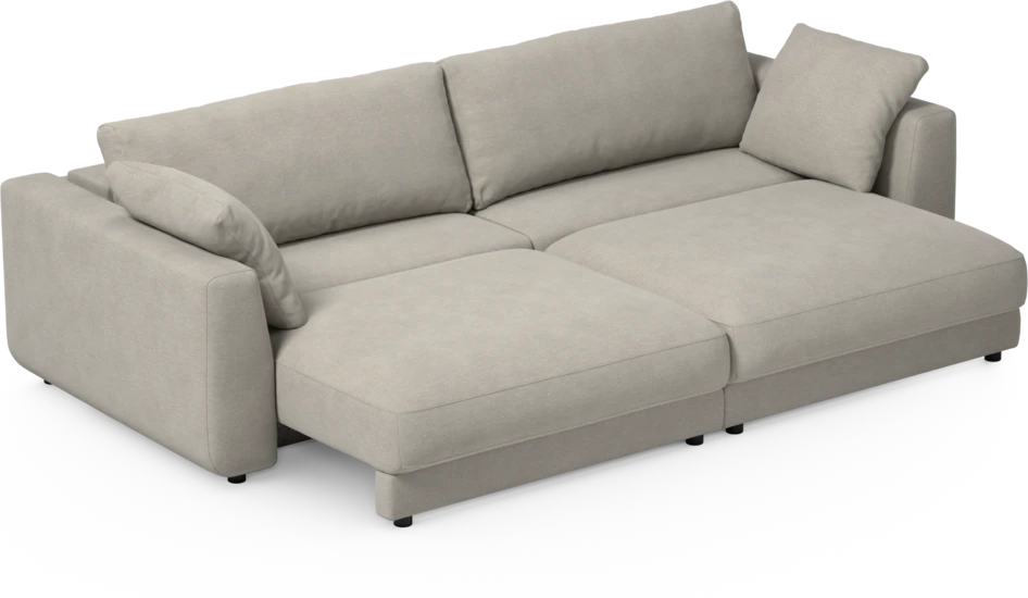 Amie - Bäddsoffa 4-sits - Grå