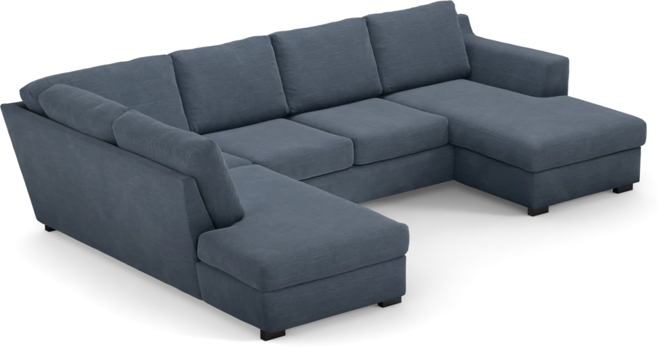 Friday - 3-sits soffa med divan vänster och schäslong höger - Blå