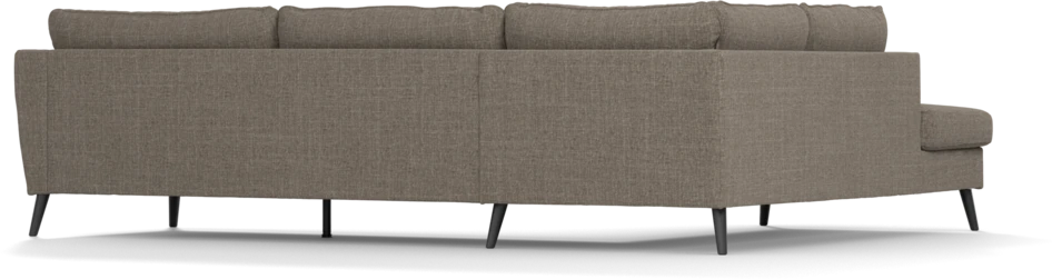 County - 2,5-sits soffa med divan vänster - Brun