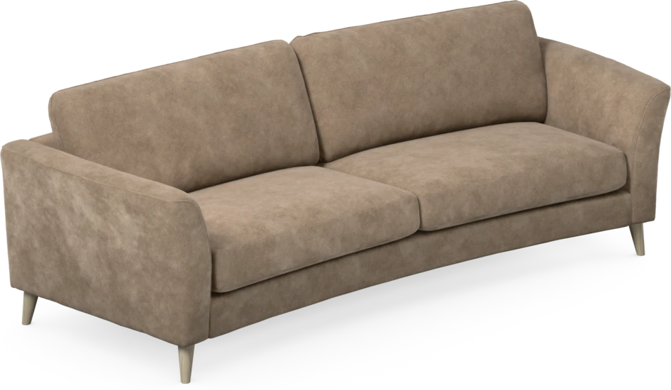 Bridge - 3-sits soffa svängd - Beige
