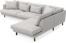Harper - 3-sits soffa med divan höger - Grå