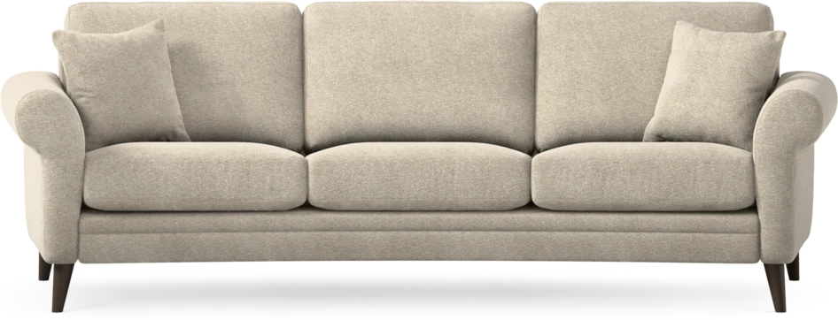 Eden - 3-sits soffa svängd - Beige