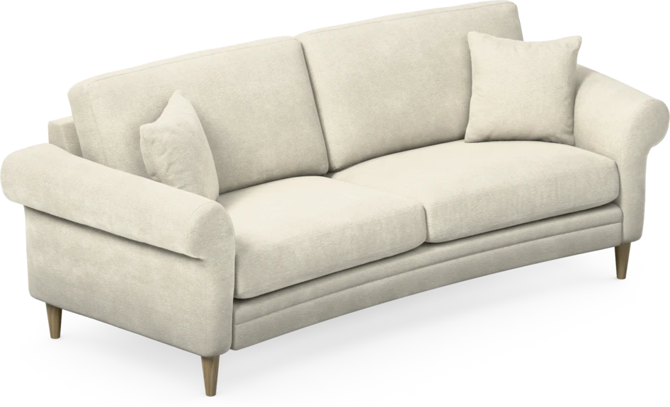 Eden - 2,5-sits soffa svängd - Vit