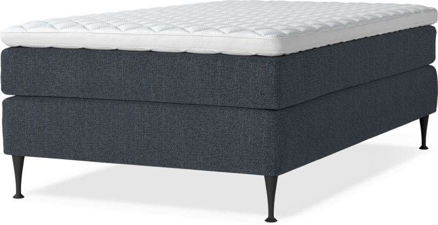 Delux Sense - Kontinentalsäng, enkelsäng 120 cm med bäddmadrass och sängben