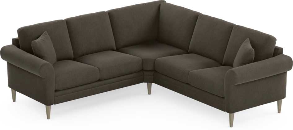 Eden - Hörnsoffa, 2+2-sits - Brun