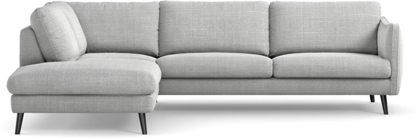 Madison - 3-sits soffa med divan vänster - Grå