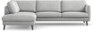 Madison - 3-sits soffa med divan vänster - Grå
