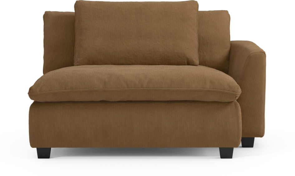 Bellora - Schäslong XL med armstöd höger - Gul