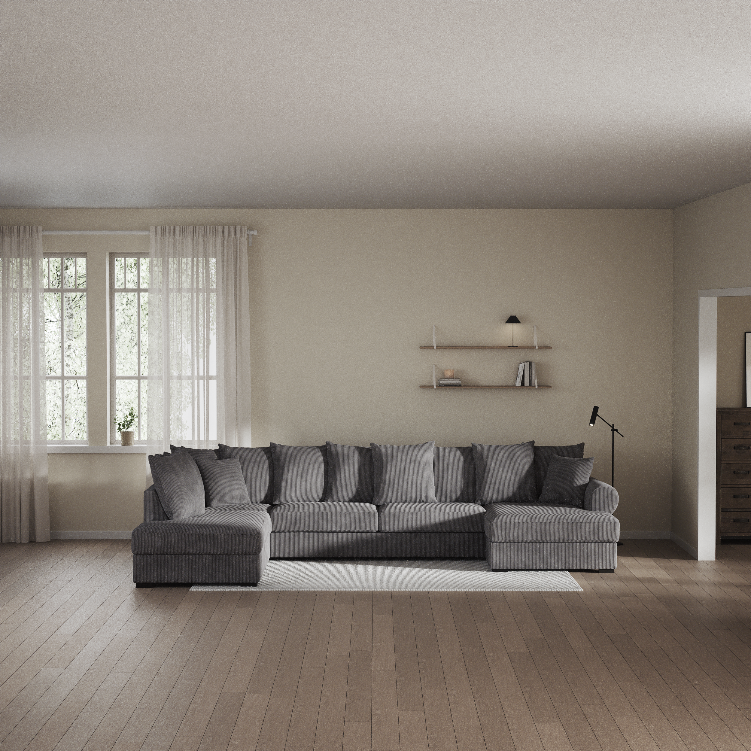 Town - 3-sits soffa med divan vänster och schäslong höger - inspiration