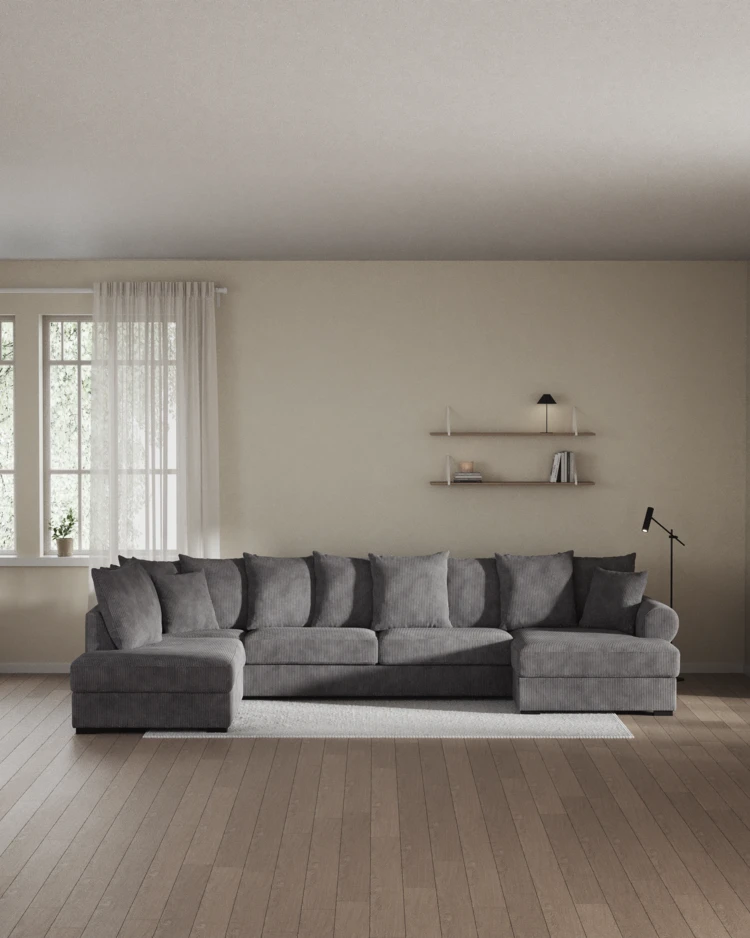 Town - 3-sits soffa med divan vänster och schäslong höger - inspiration