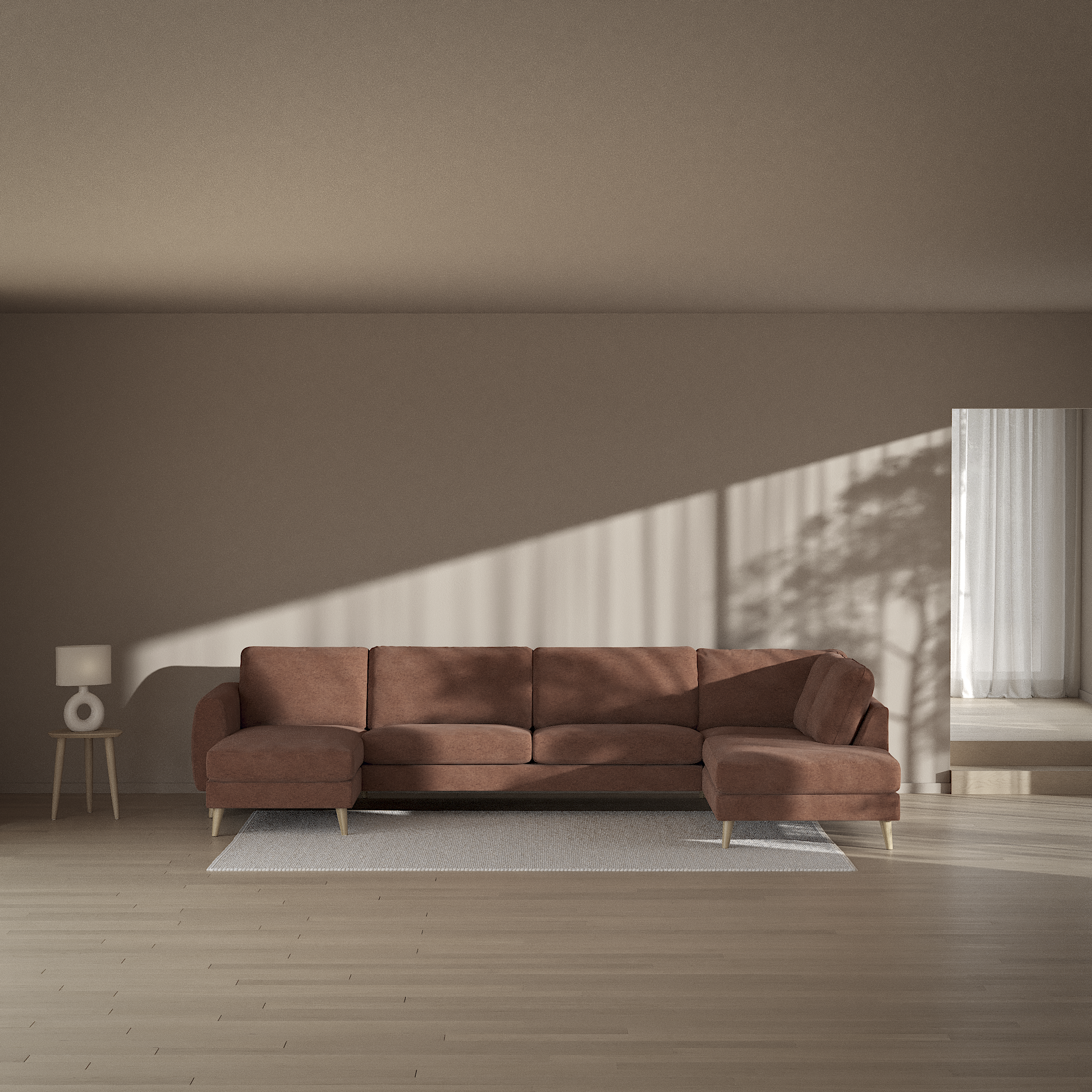 Bridge - 3-sits soffa med schäslong vänster och divan höger - inspiration