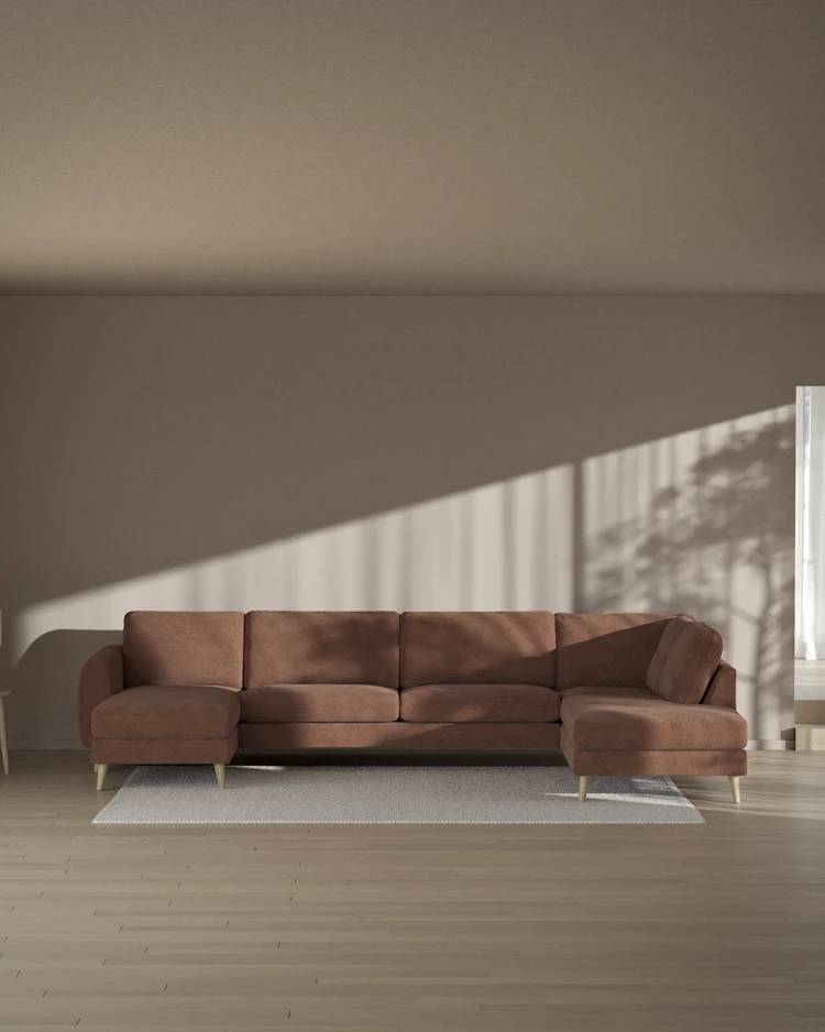 Bridge - 3-sits soffa med schäslong vänster och divan höger - inspiration