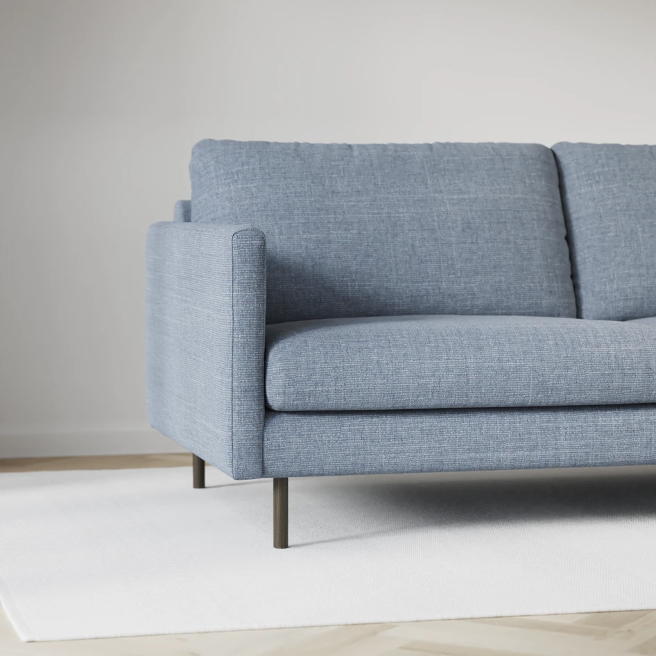 Madison Lux - 2-sits soffa med divan vänster och höger - Blå