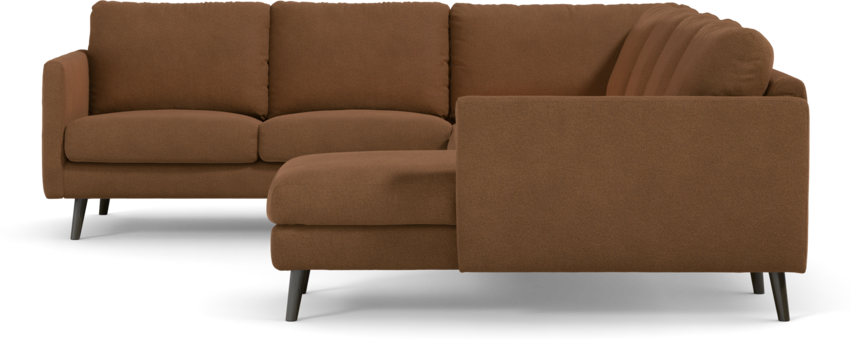 Madison Lux - Hörnsoffa med schäslong höger - Brun