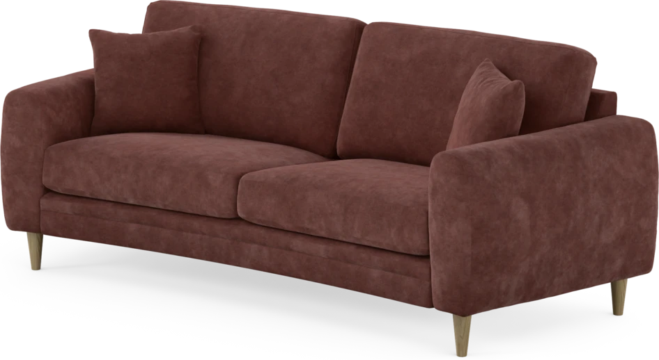 Eden - 2,5-sits soffa svängd - Röd