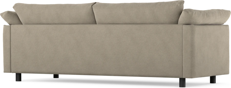 Cherrie - 3-sits soffa, hel dyna, fast klädsel - Beige