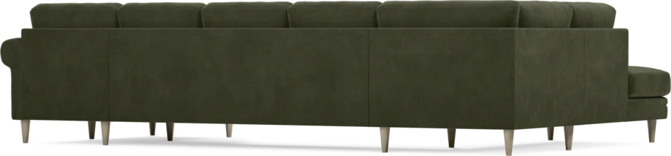 Eden - 3-sits soffa med divan vänster och schäslong höger - Grön