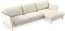 Madison Lux - 3-sits soffa med schäslong höger - Vit