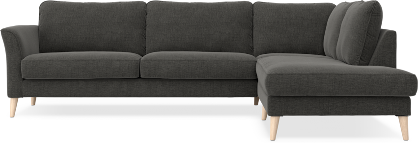 Bridge - 3-sits soffa med divan höger - Grå