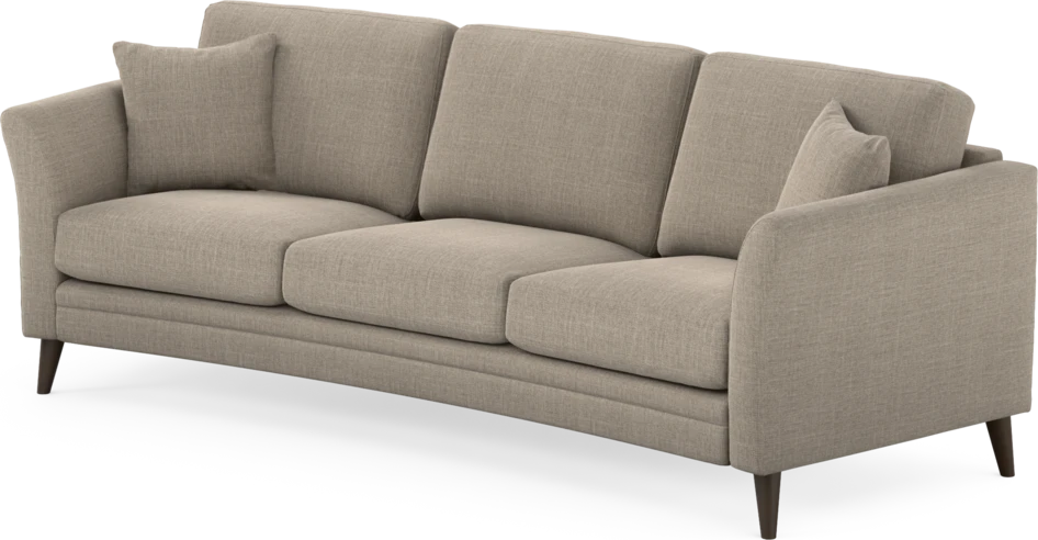 Eden - 3-sits soffa svängd - Beige
