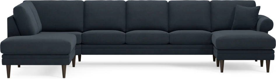 Eden - 3-sits soffa med divan vänster och schäslong höger - Blå