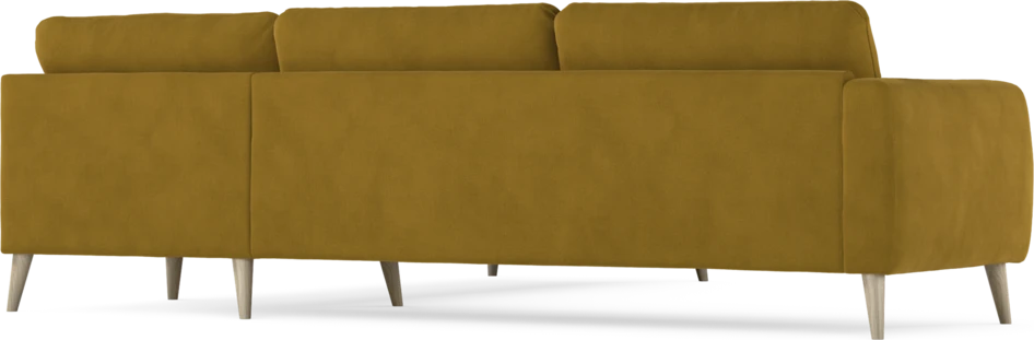 Bridge - Hörnsoffa, 3+3-sits - Gul