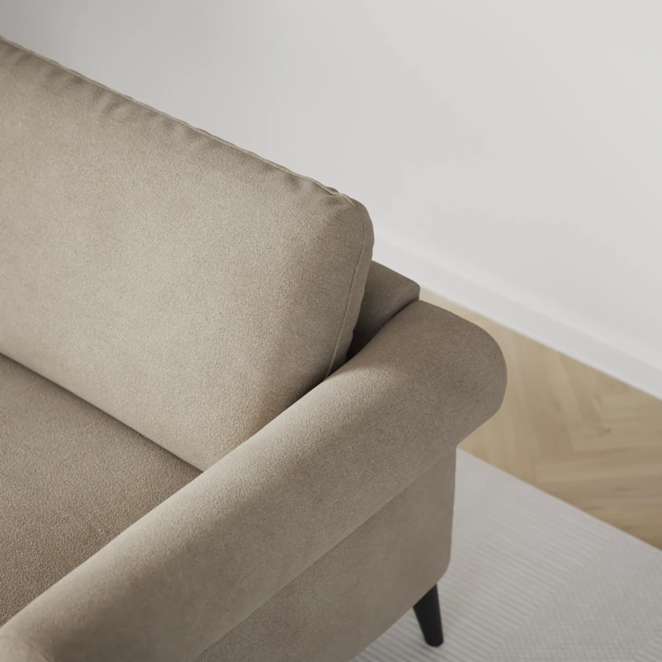 Bridge - 3-sits soffa med schäslong vänster och divan höger - Beige
