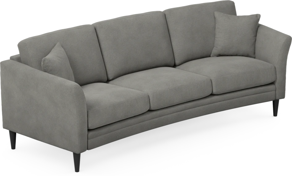 Eden - 3-sits soffa svängd - Grå