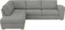 Friday - 2,5-sits soffa med divan vänster - Grå
