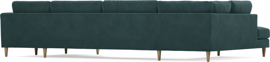 Bridge - 3-sits soffa med divan vänster och schäslong höger - Blå