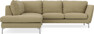 Madison - 2-sits soffa med divan vänster - Gul