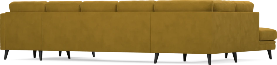 Eden - 3-sits soffa med divan vänster och schäslong höger - Gul