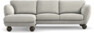 Madison Lux - 2-sits soffa med schäslong vänster - Grå