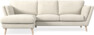 Madison Lux - 2-sits soffa med schäslong vänster - Vit