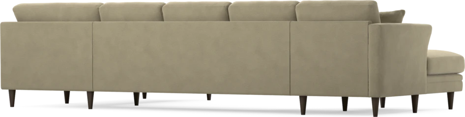 Eden - 3-sits soffa med schäslong vänster och divan höger - Beige