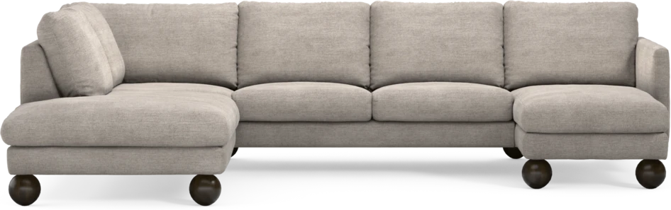 Madison Lux - 2-sits soffa med divan vänster och schäslong höger - Beige